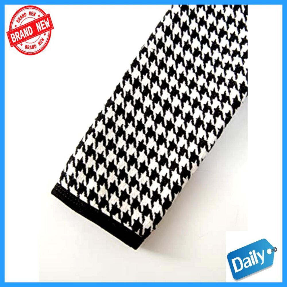 Girls Houndstooth Tweed Jacket Skirt Set Tea Party Outfit 2 Piece - Picture 3 of 5